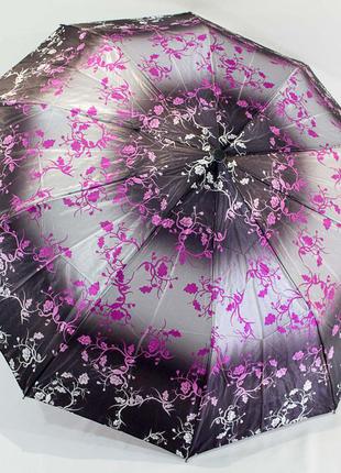 Зонт парасольку шикарний напівавтомат на 10 міцних спиць, парасол