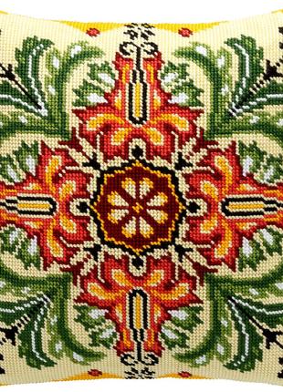 Набор для вышивки подушки крестом "Калейдоскоп цветов" Страмин...