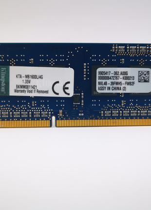 Оперативна пам'ять для ноутбука SODIMM Kingston DDR3L 4Gb 1600...