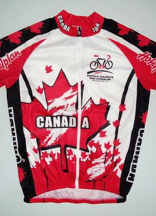 Велофутболка  canada tour max huerzeler holidays cycling jerse...