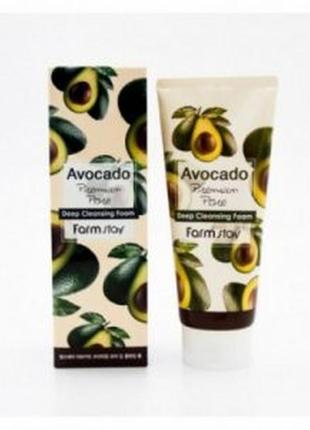Пенка c маслом авокадо farmstay avocado premium pore deep clea...