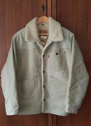Вінтажна чоловіча куртка-шерпа levi's | levis vintage