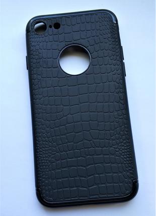 Матовый чехол для Iphone 7 стиль кожа крокодила