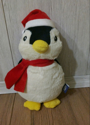 Пингвин озвучен новогодней шапке и фарше мягкая игрушка с Европы