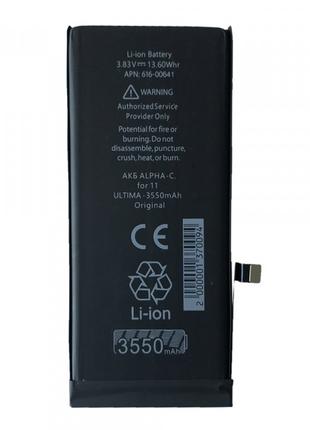 Аккумулятор ALPHA-C. ULTIMA для iPhone 11 (3550mAh) Original