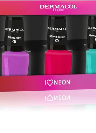 Dermacol Neon набор лаков для ногтей. EAN: 8595003126014