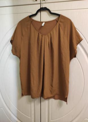 Жіноча блуза гірчичного кольору р.52
