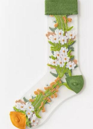Шкарпетки з квітковим принтом