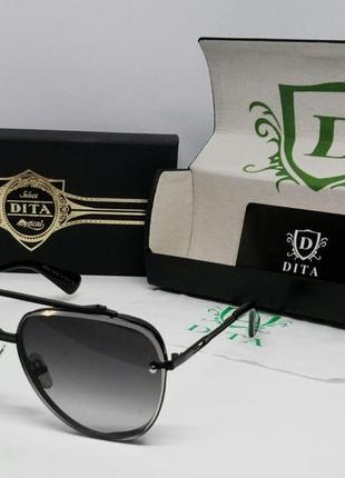Dita стильные брендовые мужские солнцезащитные очки черные в ч...