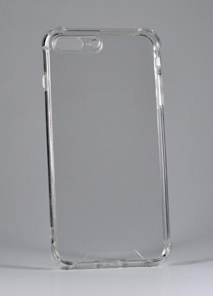 Противоударный чехол на Iphone 8 Plus прозрачный TPU+PC