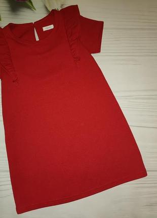 Стильное нарядное красное платье некст