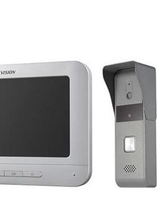 Видеодомофон DS-KIS203 + вызывная панель