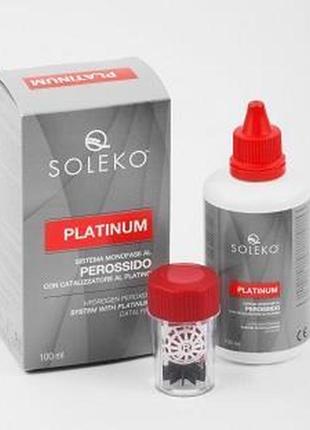 Пероксидная система очистки контактных линз "platinum" soleko ...