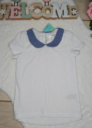 Нарядна біла футболка блузка 92см 2роки 2-3роки