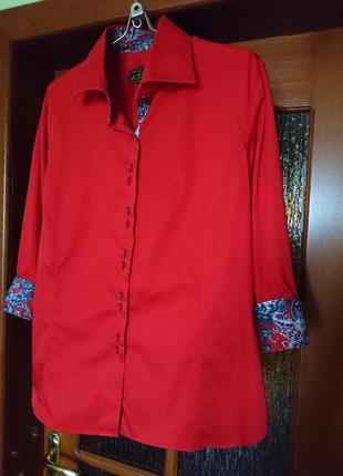 Гарна червона блуза сорочка adwon barnard