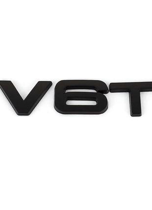 Эмблема V6T (чёрная)
