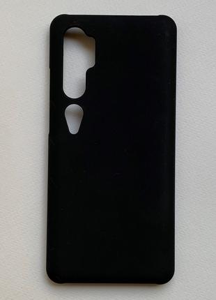 Чехол (бампер, накладка) для Xiaomi Mi Note 10 Pro чёрный, мат...