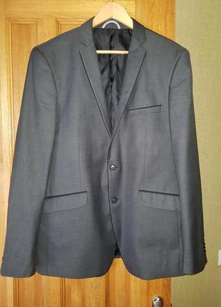 Burton menswear london стильный приталенный пиджак размер 50