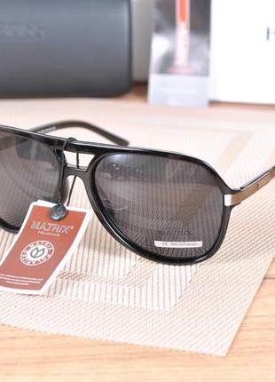 Фирменные солнцезащитные мужские очки matrix polarized mt8387