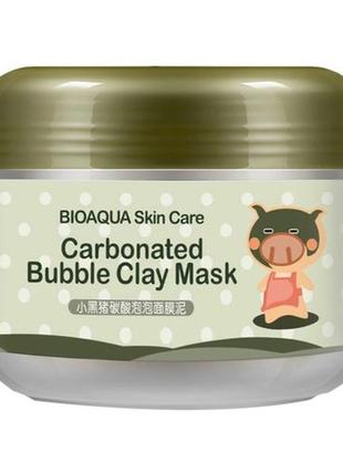 Бульбашкова маска для обличчя bioaqua carbonated bubble clay m...