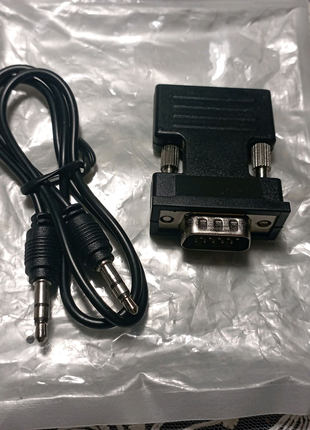 Перехідник HDMI - VGA з аудіо виходом 3,5 мм