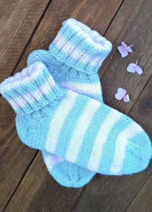 Вязаные женские носки 35-37 р - теплые носки для дома - серые ...