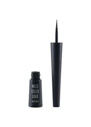 Підводка для повік Aden Cosmetics Matte Liquid Liner Black