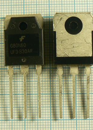 Транзистори G80N60UFD n є 2 шт. по 198.03 Грн. за 1 шт.