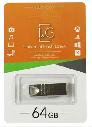 Флешка USB флеш накопичувач T&G; 64Gb Metal Series