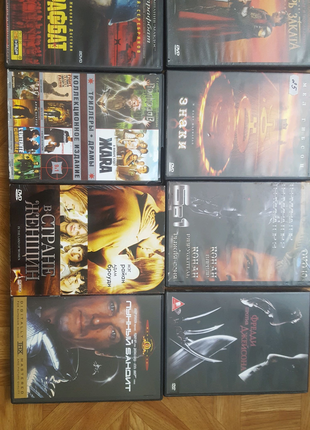 Диски DVD/СD с фильмами разных жанров один диск от 3 до 10 грн