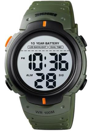 Чоловічий наручний годинник водостійкий Skmei Neon 10 Bar