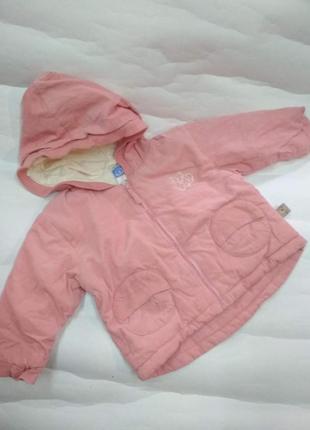 Куртка вельвет  розовая kitty 0-1 года