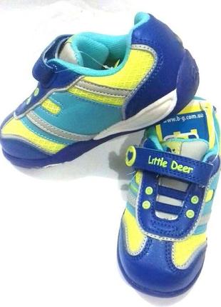 Дитячі кросівки b&g синні 22 led світяться