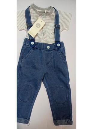 Детское боди  и брюки для новорожденного мальчика 56-62 рост c...