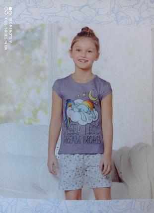 Модный детский комплект футболка и шорты 98/104 my littie pony