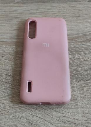 Силіконовий захисний чохол для Xiaomi Mi A3 рожевий
