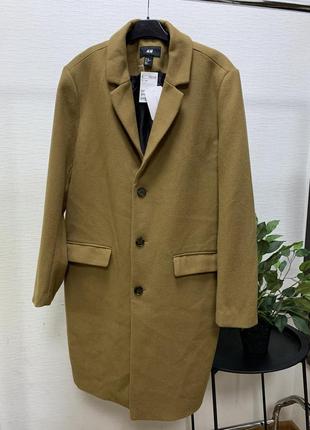 Чоловіче пальто h&m, розмір l, колір кемл
