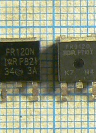 ЛОТ 5 Комплементарних пар IRFR120 + IRFR9120 to252 за 129.00 Гр.