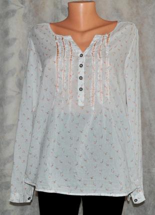 Женская хлопковая блузка broadway с длинным рукавом на пуговицах.