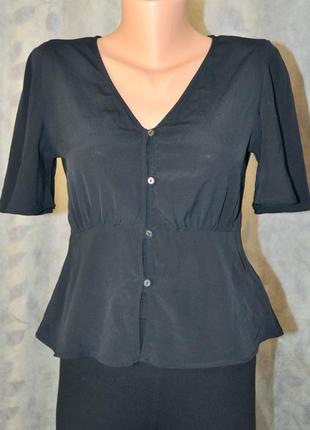 Стильная чёрная блуза bershka