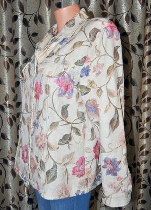 Жіночій піджак oscar в рубчік із квітковим принтом