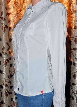 Жіноча біла сорочка edc з довгим рукавом