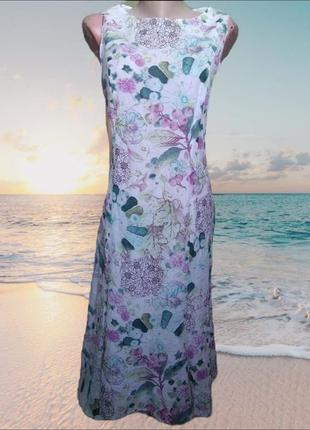 Чудова міді сукня бавовна+шовк/світле легке повітряне плаття к...