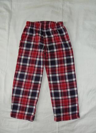 Коттоновые,хлопковые,пижамные штаны на 4-5 лет