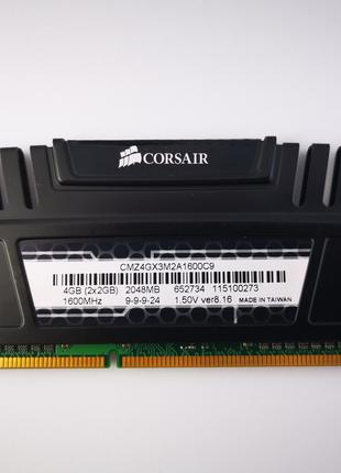 Оперативная память Corsair Vengeance DDR3 2Gb 1600MHz PC3-1280...