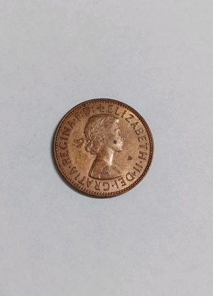 Монета пол пенни 1/2 half penny 1967 Великобритания