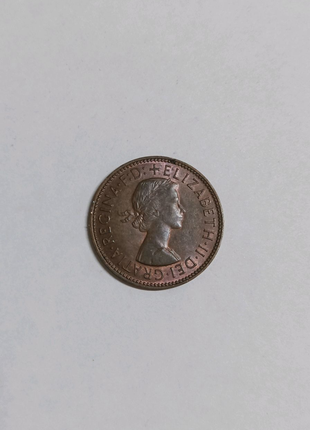 Монета пол пенни 1/2 half penny 1966 Великобритания