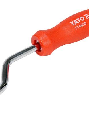 Крюк для вязания проволоки YATO : L= 210 мм, пластиковая ручка...