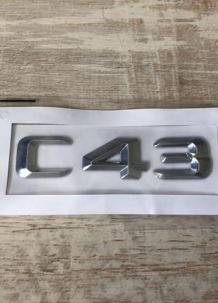 Шильдик Надпись Багажника Mercedes Benz C43, W205