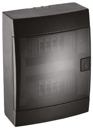 Щиток внешний 16 автоматов / выключателей (IP40, черный)